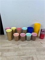 Plastic Cup Lot mostly vintage