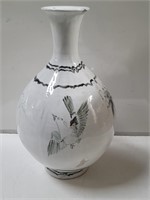 Lg. Vintage Asian pottery vase 12"diam x 24"h