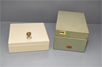 METAL KEY BOX AND FILE BOX