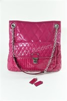 Genuine Coach Hot Pink Leather Hand Bag