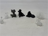 Assortment of animal miniatures, acrylic,