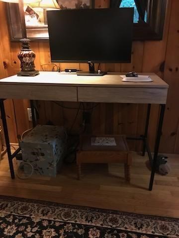 Computer desk Only with metal legs and power plug.