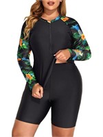 SM68  Niysciot Women's Plus Size Rash Guard 2-Piec