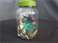 Plastic Jar of Keys