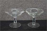 2 Vintage Crystal Compotes-1 Is Fostoria "Century"