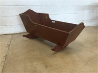 Antique Wooden Dovetailed Cradle