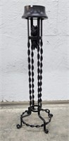 (AK) Wrought Iron Candle Holder
           30" H