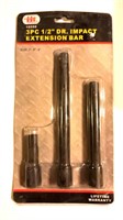 NIB  3pc 1/2" Drive Impact Extension Set