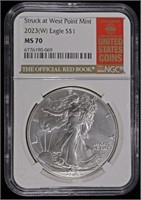 2023-(W) AMERICAN SILVER EAGLE NGC MS70