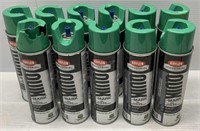 11 Cans of Krylon Green Marking Paint - NEW $110