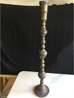 Floral Brass? Alter/Pillar Candlestick, 36 1/2”T