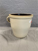 Glazed Stoneware Crock w/Handle