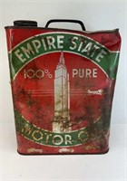 VINTAGE EMPIRE STATE MOTOR OIL CAN