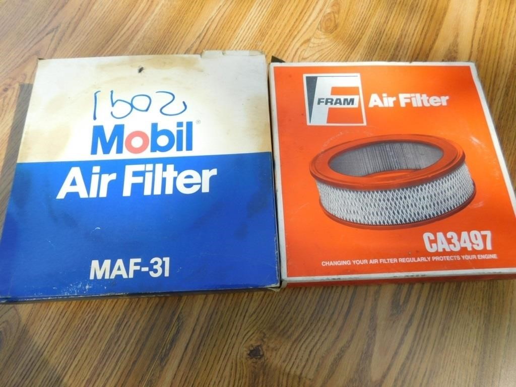 Mobil #MAF-31 & Fram #CA-3497 air filters.