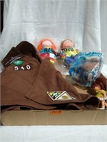 Girl Scout vest, Rainbow tots dolls,elephant,