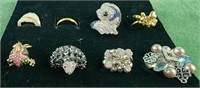 Fashion jewelry rings, jeweled fish rings,