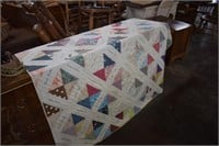 Vintage Hand Quilted Friendship Quilt. Several