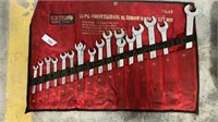 Grip Open Ended Wrench Set Metric 10-32