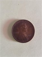 1910 Wheat Penny No Mint Marks