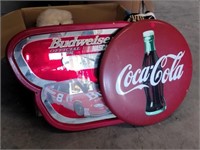 Coca-Cola Sign, Budweiser Mirror