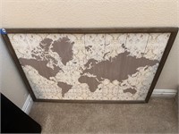 UNIQUE GLOBAL MAP WALL ART