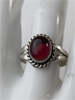 925 GARNET RING