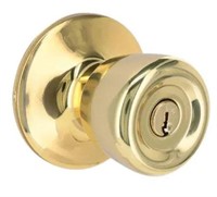 (2) Entrance Lockset-Brass Tulip