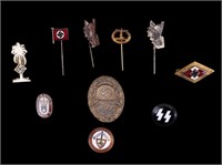 WWII German Medals and Stick Pins (10)