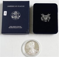 2002 PROOF SILVER EAGLE W BOX NO PAPERS