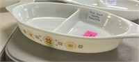 VINTAGE PYREX TOWN & COUNTRY DIVIDED DISH