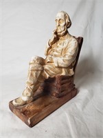 VINTAGE BOOKEND - SMOKING WISE OLD CHAP