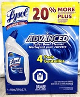 Lysol Advanced Toilet Bowl Cleaner ( 4 Pack )
