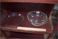 Pyrex Pie Plate & Bowl w/ Lid