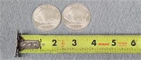 2- 1oz. Silver Coins- Indian