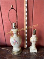 Two Victorian lamps