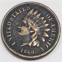 1860 Indian Head Penny Rare Date