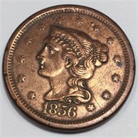 1856 Braided Hair Large Cent High Grade