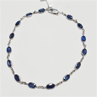 $2800 14K  Sapphire(4.6ct) Bracelet