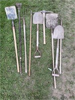 Shovels, Pick, Hoes, Forks-ALL USED
