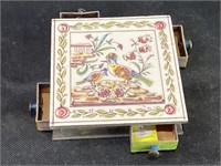 VTG Tile Top Match Book Drawers