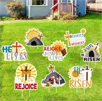 Vercraft 8 Pcs Easter Yard Signs