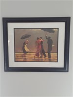 Dancing in the rain - framed print