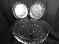 Princess House Crystal Fantasia Serving Platers