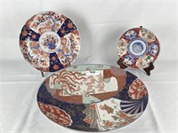 3 Japanese Porcelain Chargers