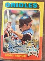 1975 Brooks Robinson Signed Topps #50