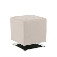 Pink Brigg Marco Tufted Cube Ottoman