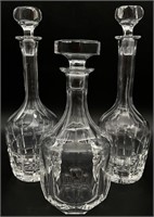 3pc Crystal Decanters