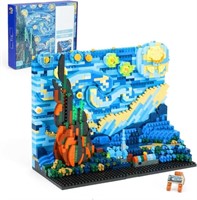 YEECHAO The Starry Night Building Set for Adults,