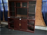 Lot of Large Two Piece Wood Desk