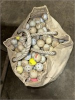 LARGE BAG OF GOLD BALLS